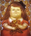 Femme aux fleurs Fernando Botero